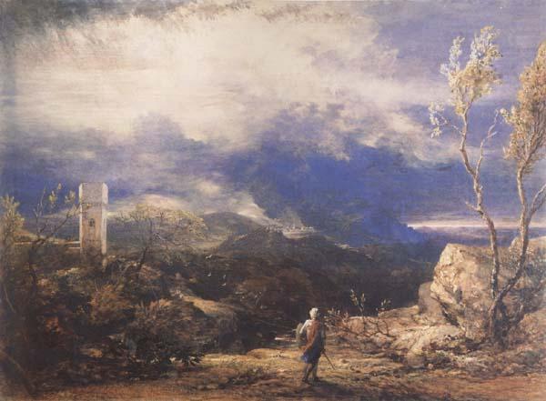 Samuel Palmer Christian Descending into the Valley of Humiliation china oil painting image